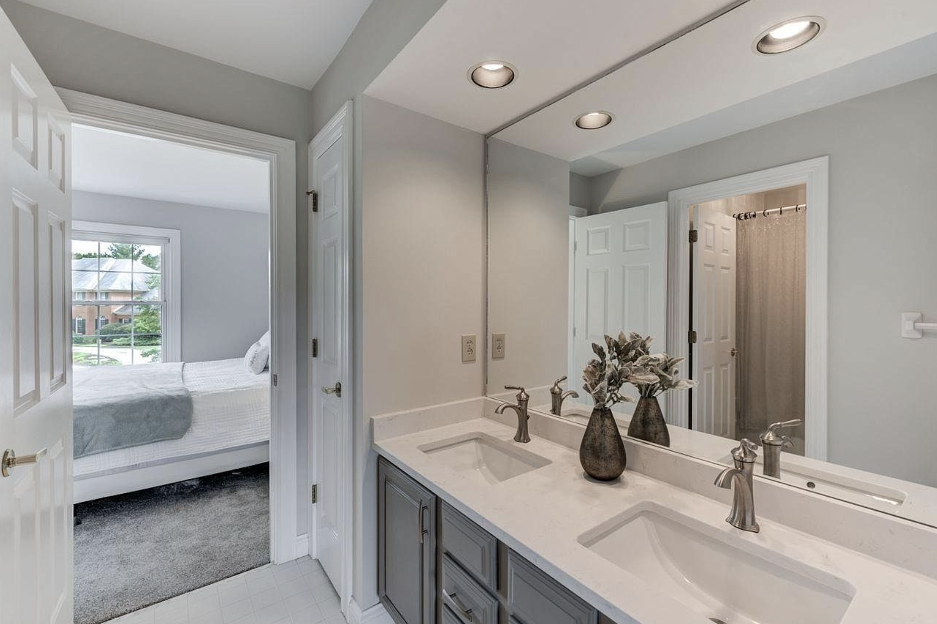 Bathroom after being remodeled