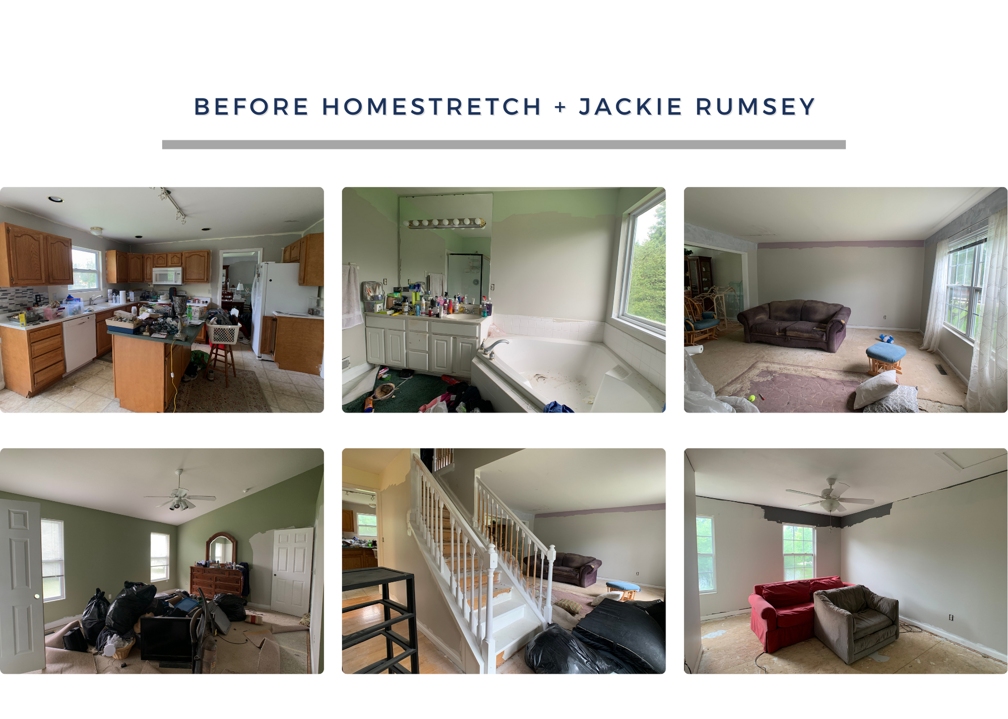 Before photos of the Rumsey home