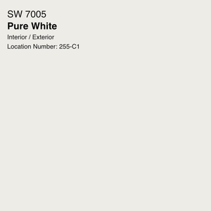 Pure white paint color
