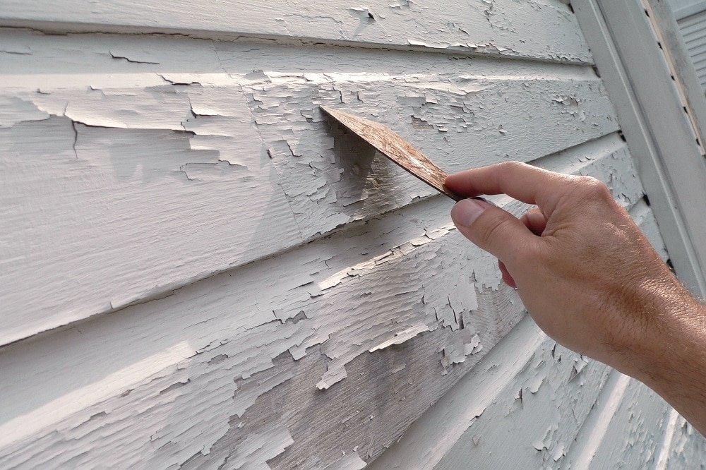 Paint getting scraped off of wall