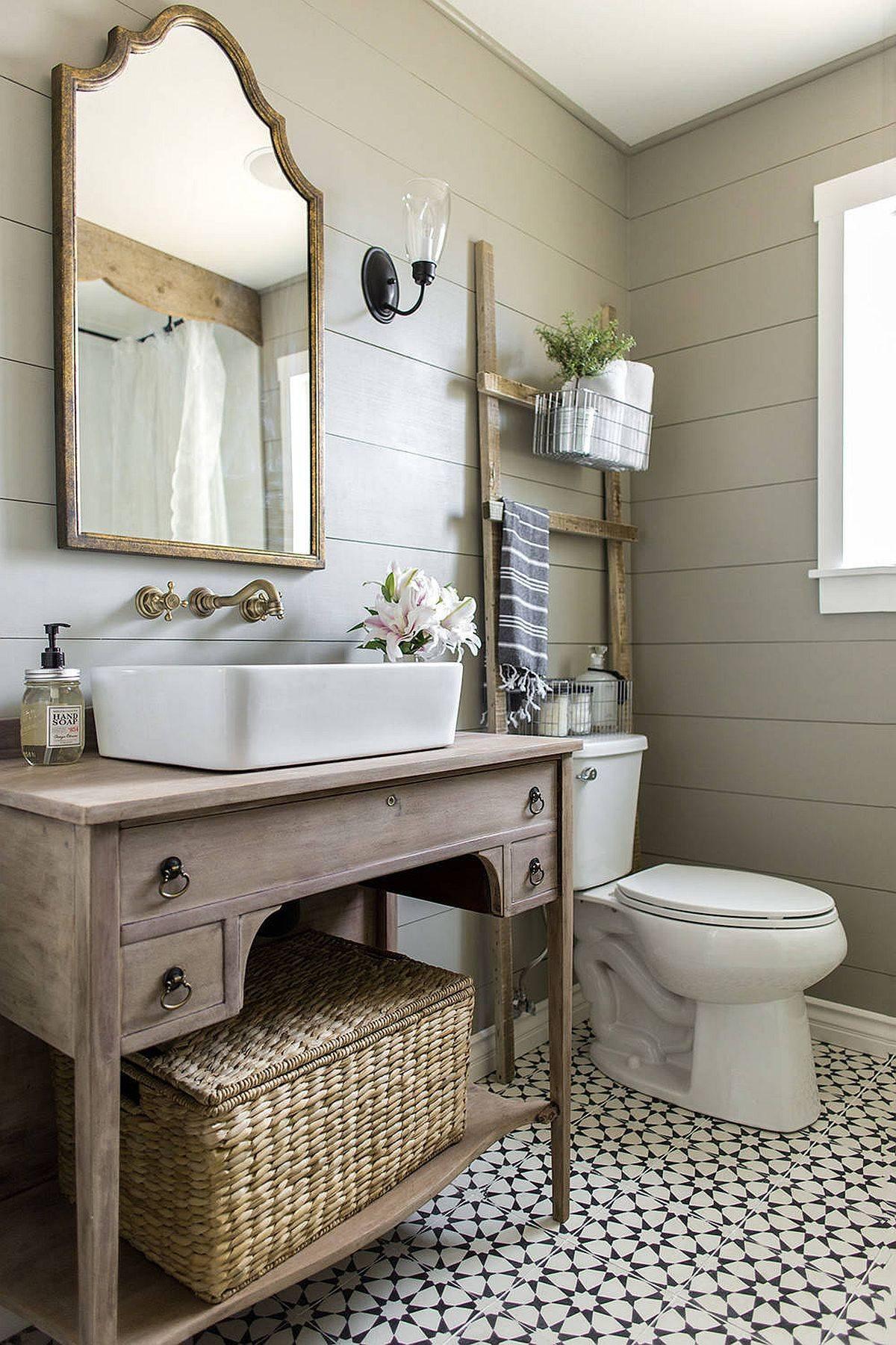 Farmhouse style bathroom