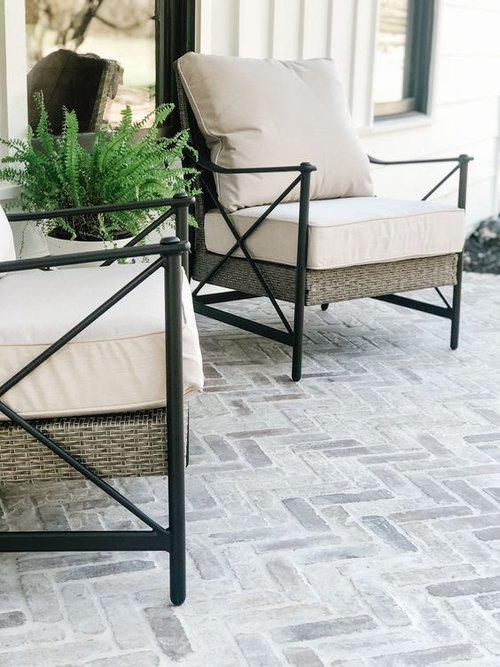 Outdoor furniture on a patio