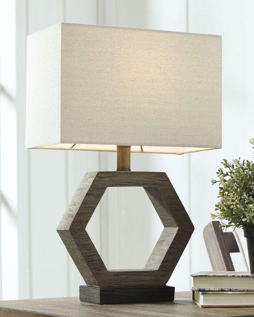 Lamp on an end table