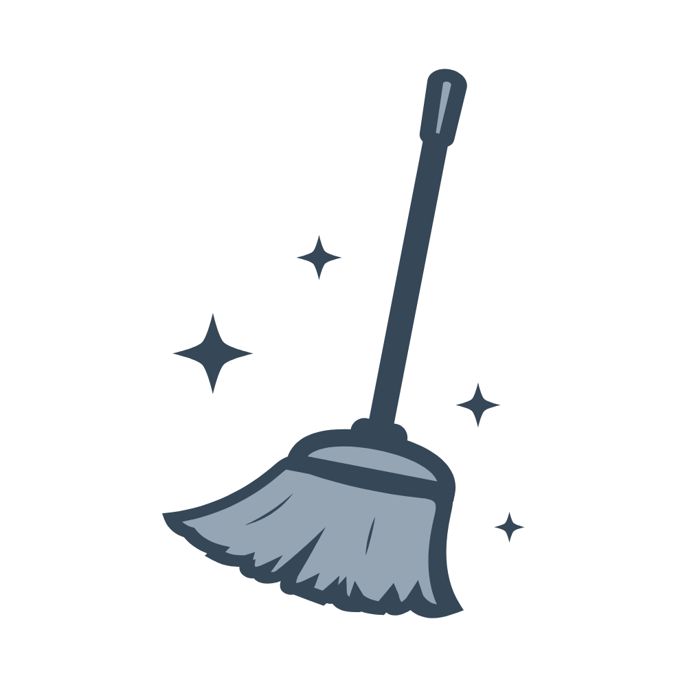 Remove dirt, dust, and grime