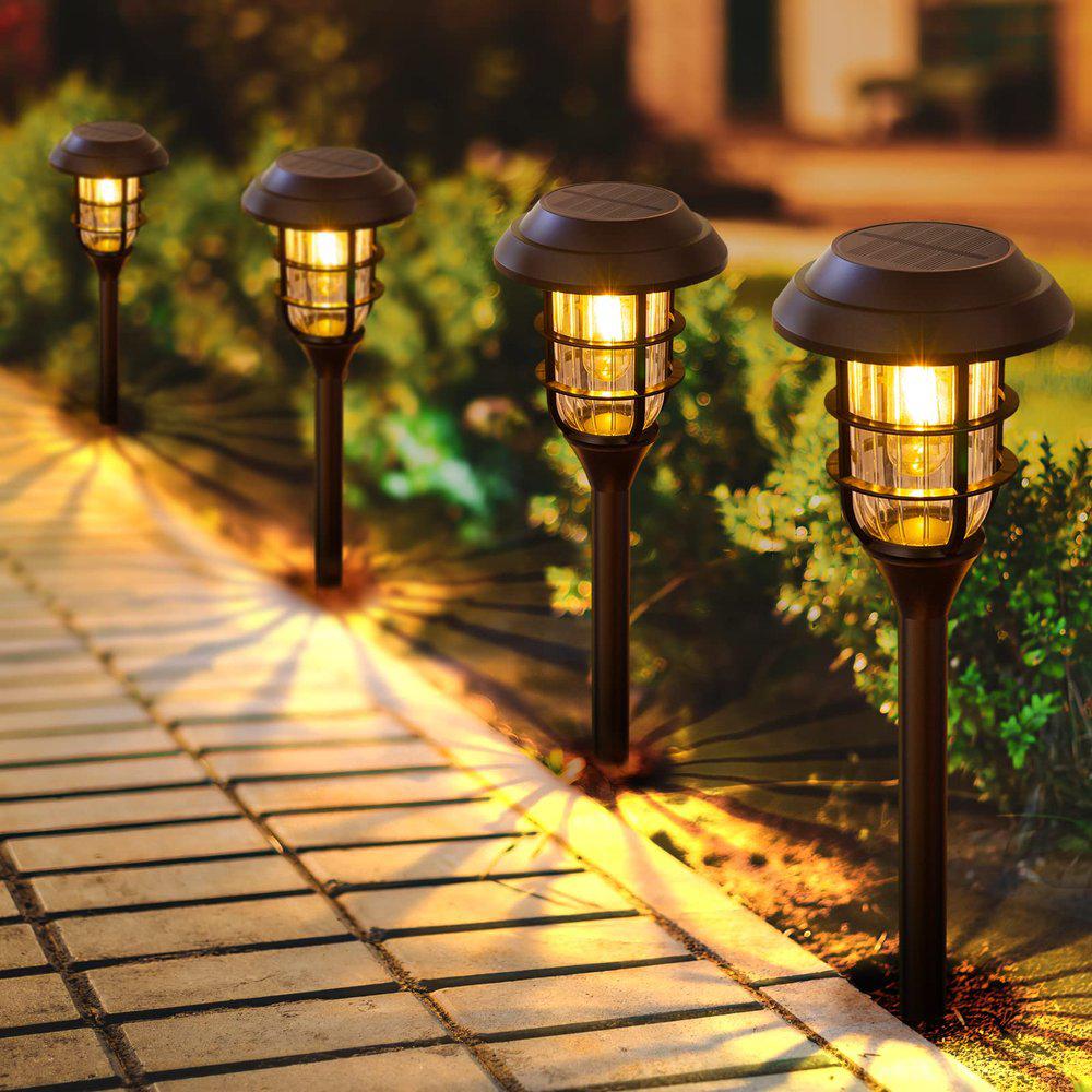 Lights on a path