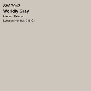 Worldly gray paint color