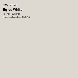 Egret white paint color